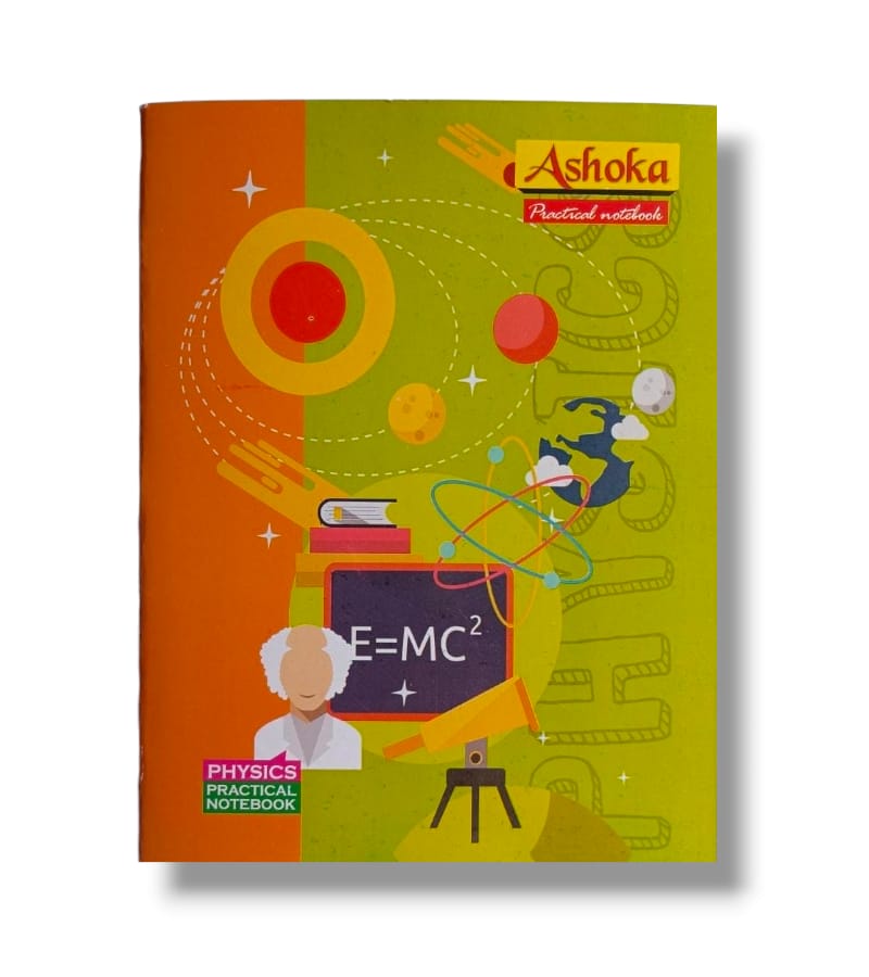 Ashoka A4 Physics Practical Notebook - 160 Pages